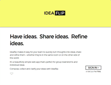 Tablet Screenshot of ideaflip.com